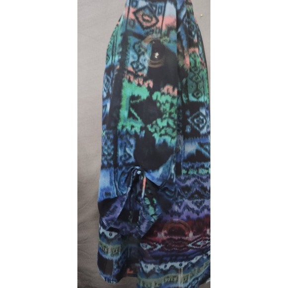 Nine West Vintage America Women’s Sz M Sheer Southwestern Oversize Tunic Top - Picture 4 of 8